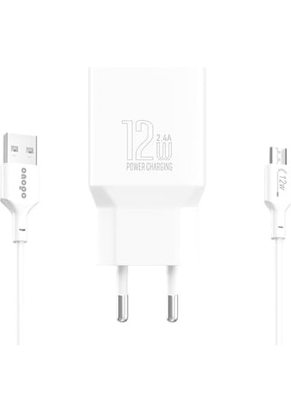 S3 12W 2.4A Micro USB Şarj Cihazı - Hızlı ve Güvenli Şarj
