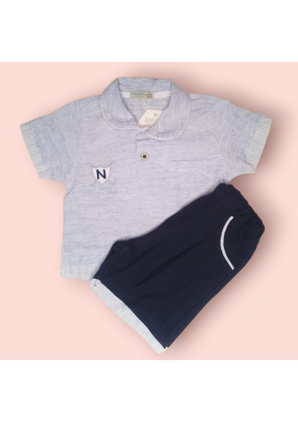 Erkek Bebek Gömlek Şort Takım