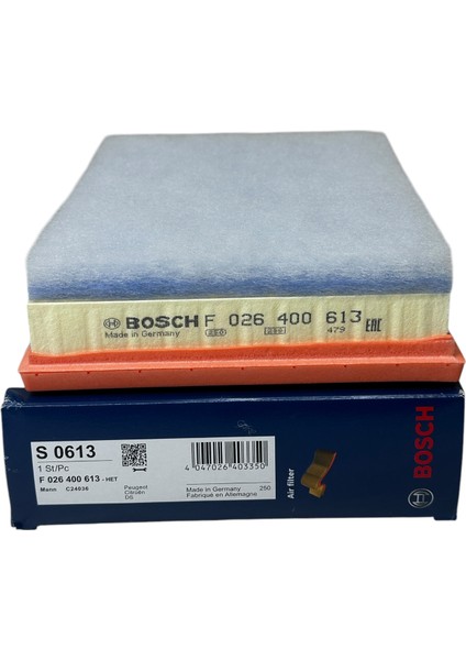 Corsa F 1.5 Dizel Motor Hava Filtresi Bosch Marka F026400613
