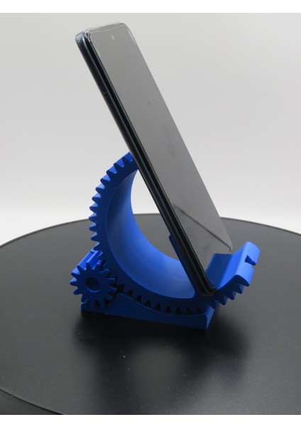 Dişli Mekanizmalı Telefon Standı – Ayarlanabilir 3D Baskı Masaüstü Tutucu | Modern Tasarım fiyatları
