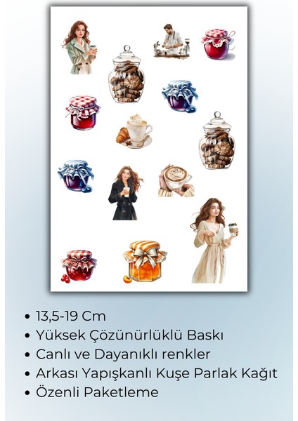 Vintage ,retro Planlayıcı Sticker Seti Planner Ajanda Bullet Journal Için Uygun Etiket fiyatları