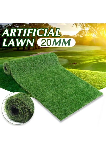 Suni Çim Halı Gerçekçi Sıkı Dokulu Kalın Çim Halı 1 Metre x 50CM fiyatları