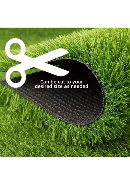 Suni Çim Halı Gerçekçi Sıkı Dokulu Kalın Çim Halı 1 Metre x 50CM fırsatları