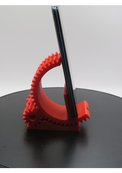 Dişli Mekanizmalı Telefon Standı – Ayarlanabilir 3D Baskı Masaüstü Tutucu | Modern Tasarım modelleri