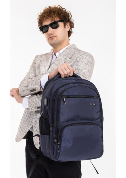 -04 Sırt Çanta USB Type-C Girişli, Ortopedik Sırt Destekli Laptop Çantası %100 Yerli Üretim indirimleri