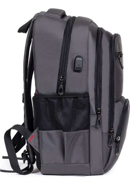 -04 Sırt Çanta USB Type-C Girişli, Ortopedik Sırt Destekli Laptop Çantası %100 Yerli Üretim modelleri