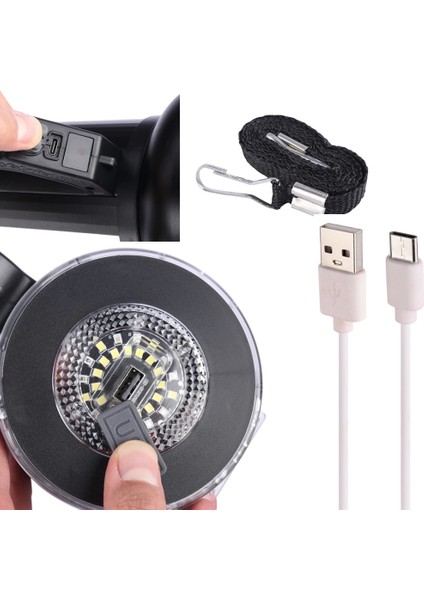 Gt Led Taşınabilir Güneş Solar Ledli Fener Wt-415