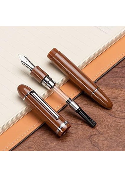 Gönder Jinhao X159 Dolma Kalem (Kahve Krom, Medium Uç)