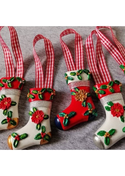 Çiçek Süslü 5cm Çorap Patik Silikon Kalıp K-187