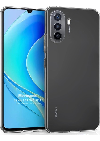 Huawei Nova Y70 Için Kılıf Transparent Soft Şeffaf [nova Y70 ile Uyumlu Kılıf - Şeffaf]