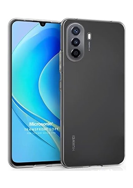 Huawei Nova Y70 Için Kılıf Transparent Soft Şeffaf [nova Y70 ile Uyumlu Kılıf - Şeffaf]