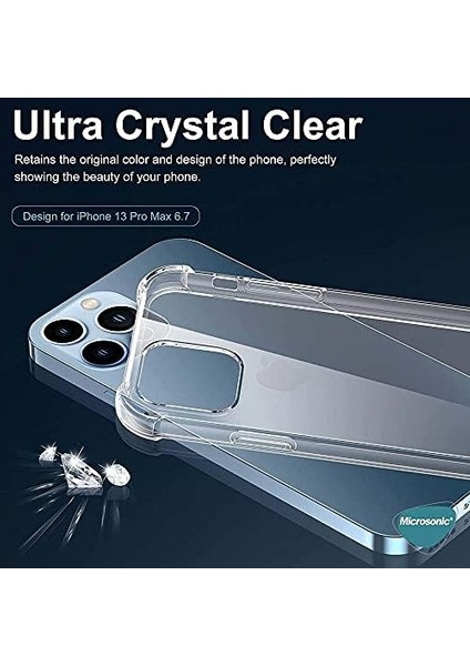 Apple iPhone 16 Pro Max Kılıf Shock Absorbing Şeffaf [Apple iPhone 16 Pro Max ile Uyumlu Kılıf - Şeffaf]