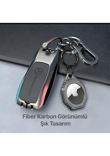Airtag Için Karabinalı Silikon Anahtarlık Cihaza Tam Oturan Mükemmel Kalıp Ve Yüksek Materyal