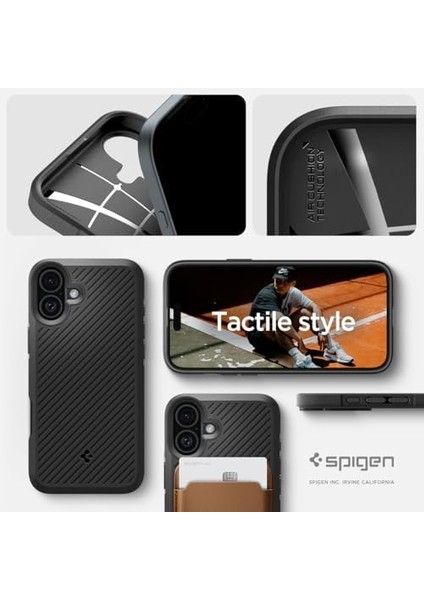 Apple iPhone 16 Plus Kılıf Core Armor Matte Black - ACS08090
