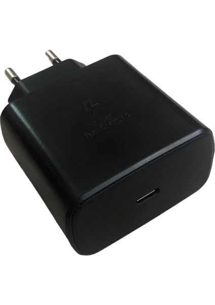 45W Type-C Girişli Super Hızlı Şarj Adaptörü - Usb-C Güç Adaptörü, Hızlı Şarj, Dayanıklı ve Güvenli, Yangın Korumalı Şarj Adaptörü - Siyah Renkli