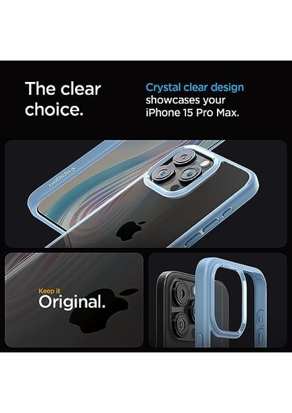 Apple iPhone 15 Pro Max Kılıf Ultra Hybrid Sierra Blue - ACS06572