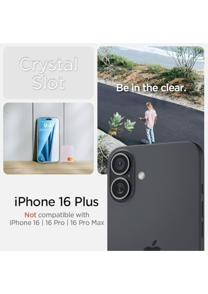 Apple iPhone 16 Plus Kılıf Crystal Slot Crystal Clear - ACS08083