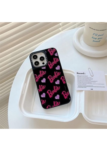 Black New Case Apple iPhone Için Kılıf Siyah Baskılı Apple iPhone ile Uyumlu Kılıf (Apple iPhone 12-12 Pro Siyah-1)