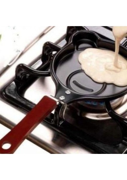 Hayvan Figürlü Pankek ve Omlet Tavası, Çocuklar Için Eğlenceli Mutfak Aleti, Yapışmaz Kaplama, Kolay Temizlenebilir