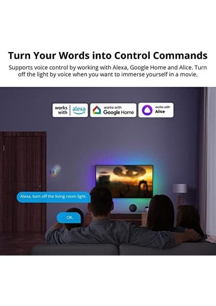 T5-2gang Wifi Kablosuz Dokunmatik Anahtar, 2 Yollu Akıllı Duvar Anahtarı, Tam Dokunmatik, LED Işık, Alexa, Google Home, 10A/2400W ile Uyumlu Akıllı Duvar Zili Anahtarı