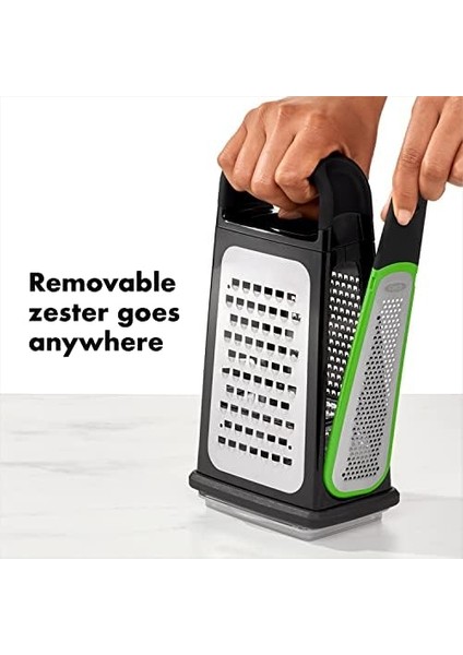- Good Grips Çıkarılabilir Baharat Rendeli Kare Rende, Işlenmiş Paslanmaz Çelik