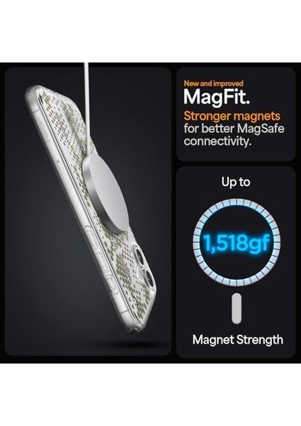 Apple iPhone 16 Plus Kılıf Ultra Hybrid Magfit Magsafe Özellikli Digital Camo - ACS08080