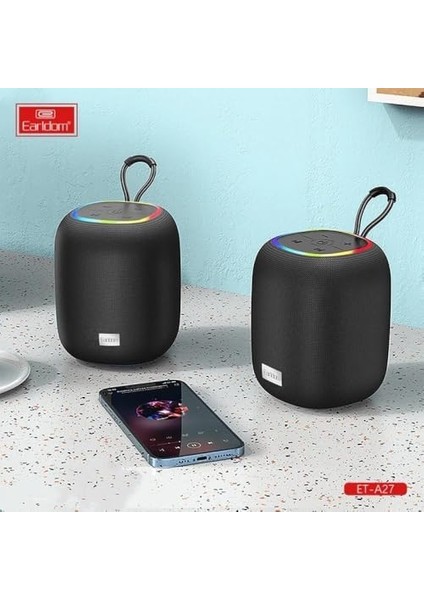 Rgb LED Işıklı Süper Baslı Bluetooth Kablosuz Hoparlör