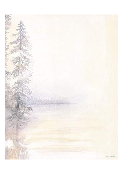 Papers! Morning Mist Letterhead, 80 Sayı, 8,5 Inç x 11 Inç (2014250)