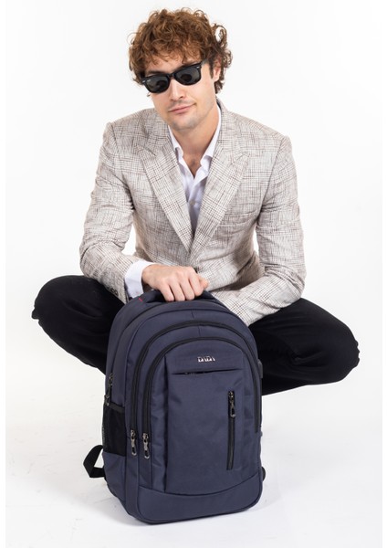 -05 Sırt Çanta USB Type-C Girişli, Ortopedik Sırt Destekli Laptop Çantası %100 Yerli Üretim indirimleri