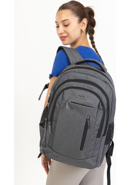 -05 Sırt Çanta USB Type-C Girişli, Ortopedik Sırt Destekli Laptop Çantası %100 Yerli Üretim indirimleri