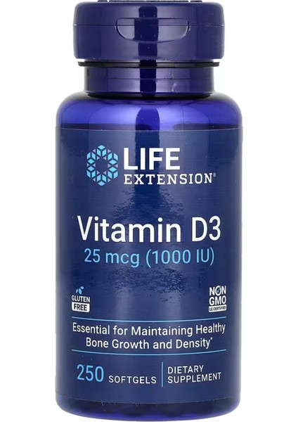 Vitamin D3 25 Mcg 1000 Iu 250 Softgels