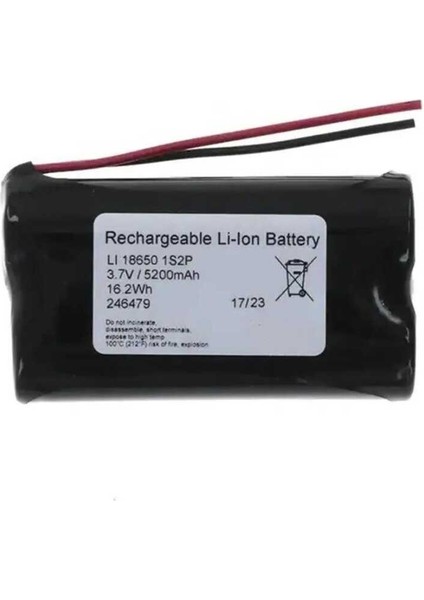 3.7V 5200MAH Li-Ion Pcbli 2X18650 Şarjlı Pil