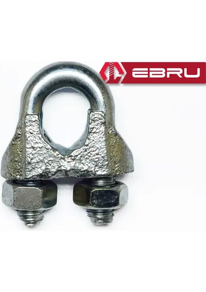 Çelik Halat Bağlama, Düğüm, Klemens 13 mm - 2 Adet