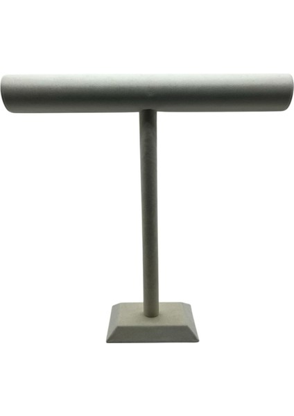 Yerli Üretim Süet Kaplama Krem Renk 42/40 cm Uzun Kolye - Tesbih Sergileme Standi fırsatları