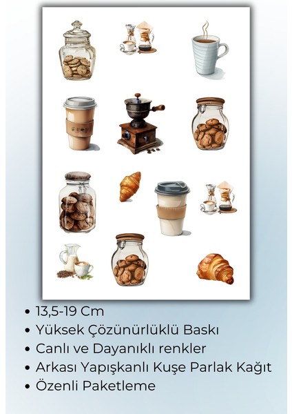 Yaş Pasta Sticker Planlayıcı Planner Ajanda Bullet Journal Için Uygun fiyatları