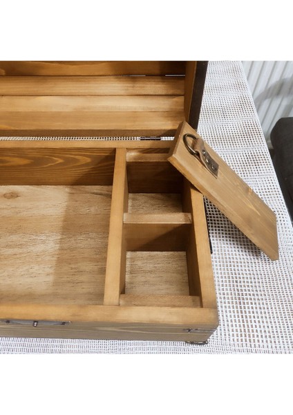 Ahşap Hazine Sandığı 30X20 cm Masif Ahşap fiyatları