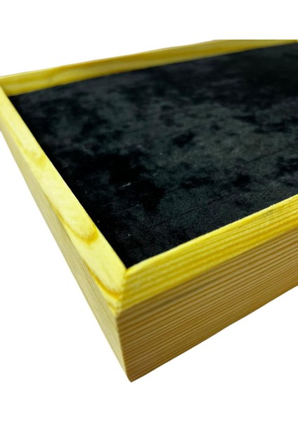 Yerli Üretim Ahşap Model 34,5 /24,5 cm Siyah Renk Batırmalı Bileklik Kelepçe Tablası fiyatları