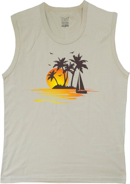 Erkek Kolsuz Tişört Dijital Baskılı