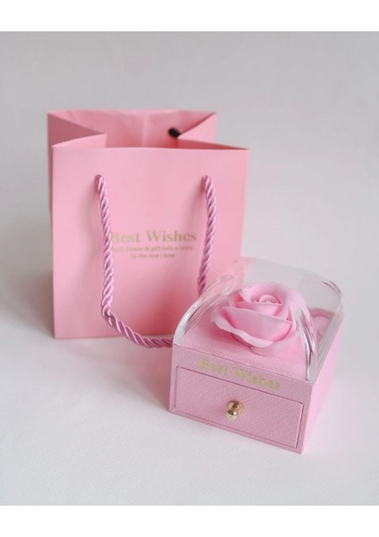 Pembe Set Takı Kutusu-Ürünler Dahil Değildir