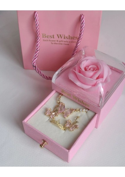 Pembe Set Takı Kutusu-Ürünler Dahil Değildir modelleri