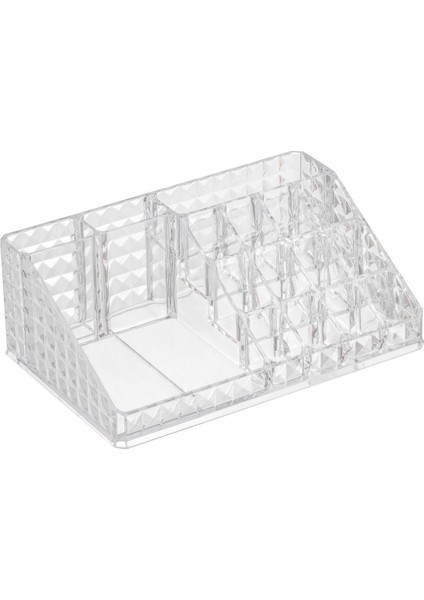 Diamond Şeffaf 16 Bölmeli Çok Amaçlı Makyaj Organizeri