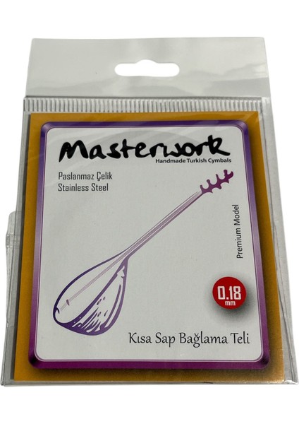 Kısa Sağ Bağlama Teli 0.18 Çelik Tel