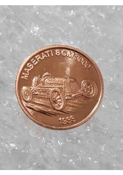 Almanya Arabalar Serisi Maserati 1933. 2cm Çapında Alman Nadir Madalya