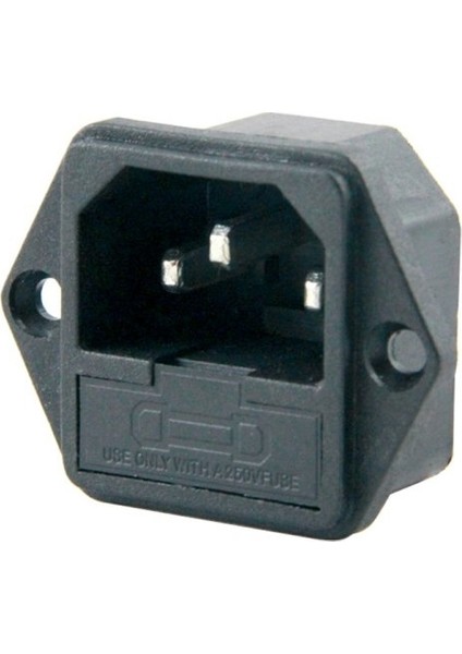 IC-213 C7 Şase Erkek Power Soket Erkek Fuseli Kulaklı (AC04) (5057)