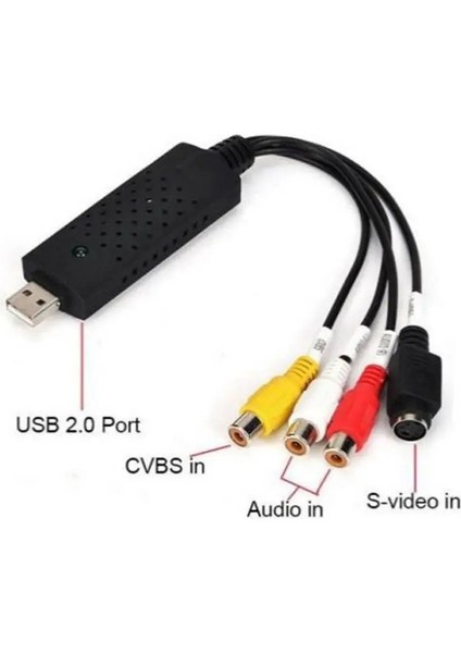Kamera Vhs Tv Analog Cihazlardan Usb Easycap 4 Kanal Video Capture Kartı fiyatları