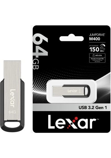 M400 Metal 64GB USB 150MB/S 3.2 Gen1 Flash Bellek