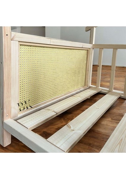 Hasır Doğal Ahşap Montessori Bebek ve Çocuk Karyolası fırsatları