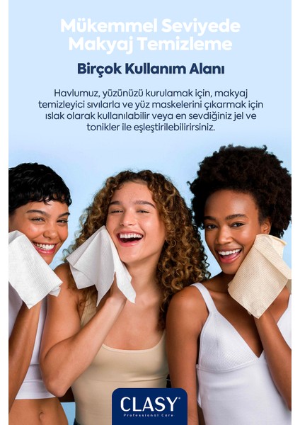 Clean Towels Xl - 50'li Makyaj Temizleme ve Yüz Temizleme Havlusu / Tek Kullanımlık