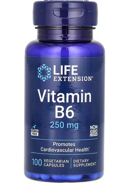 vitamin B6 250 mg 100 Vegetarian Capsules VR45