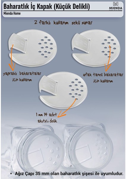 Baharatlık Iç Kapağı, Akıtıcı Kapak